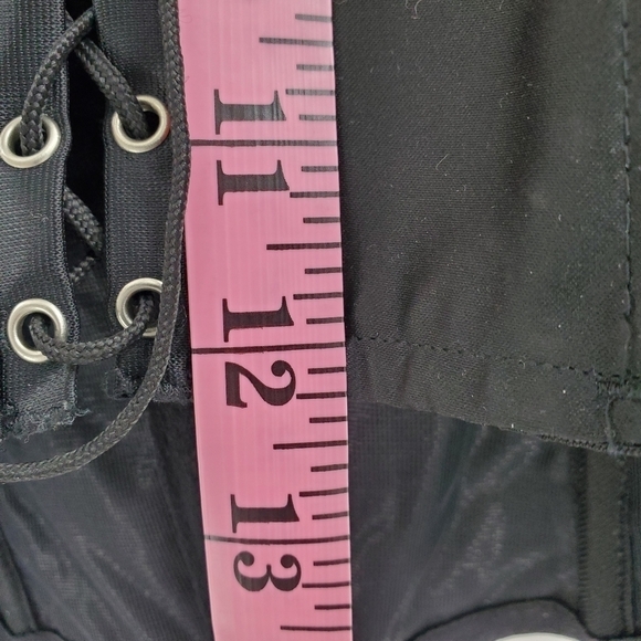 Frederick's of Hollywood black lace up sequined corset Large - Picture 14 of 15